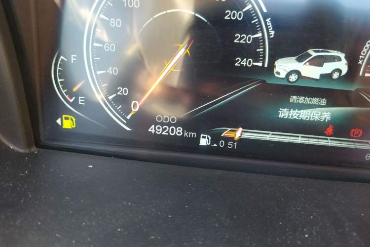 Used Yema T80 2017 1.5T Manual Cool Edition Odometer Close Up