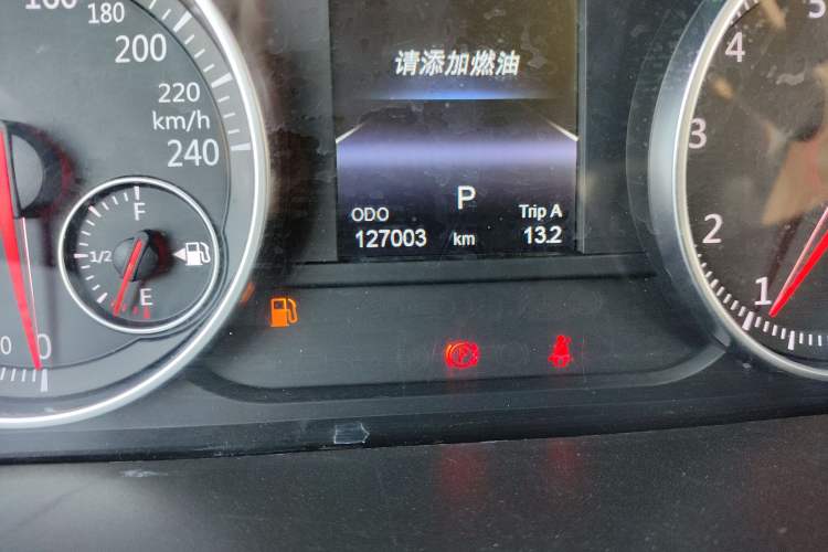 Used Yema T80 2018 2.0T Automatic Entry-Level Trim Odometer Close Up