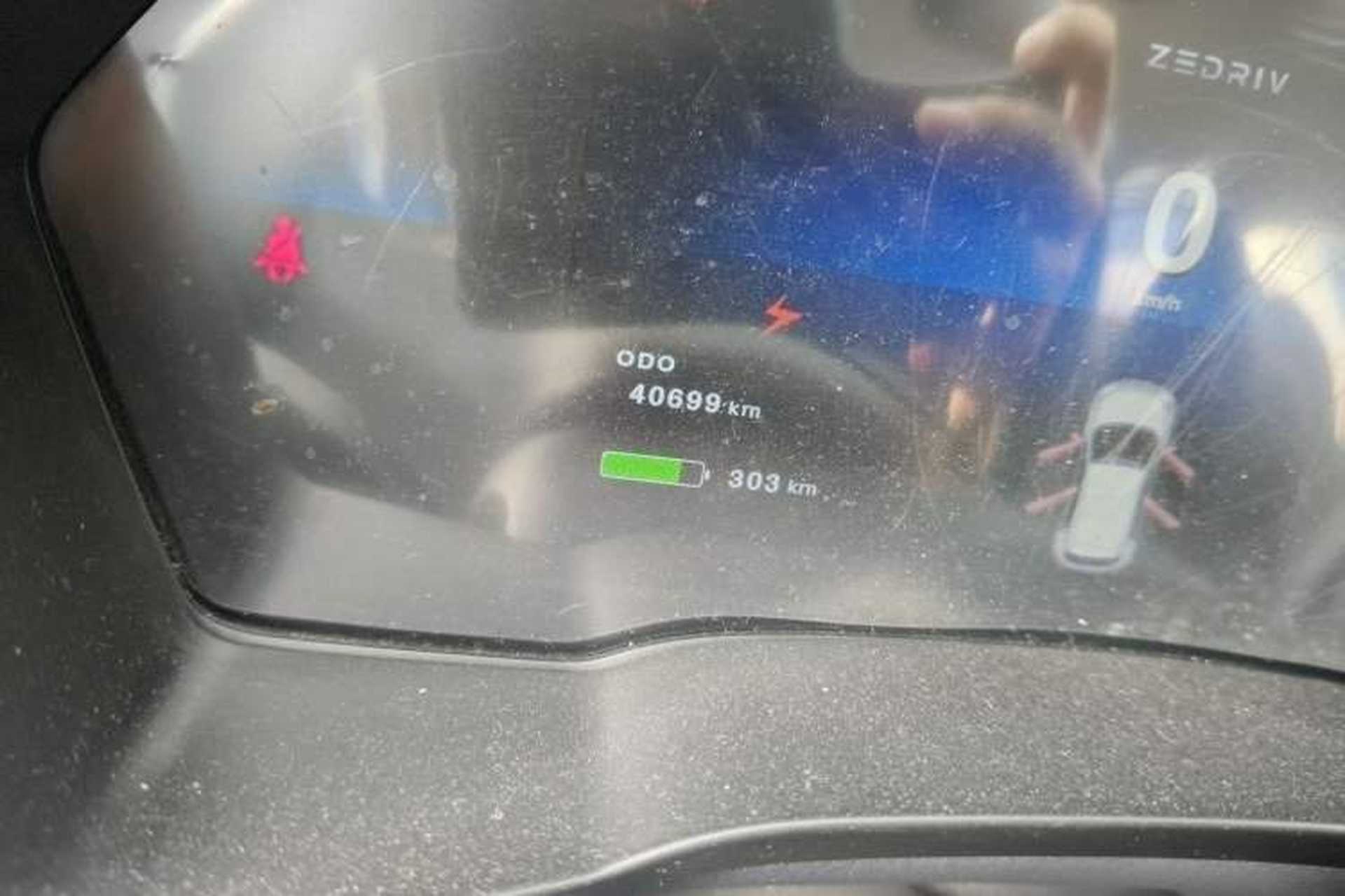 Used ZEDRIV GX5 2020 Zhiyue 430P Odometer Close Up