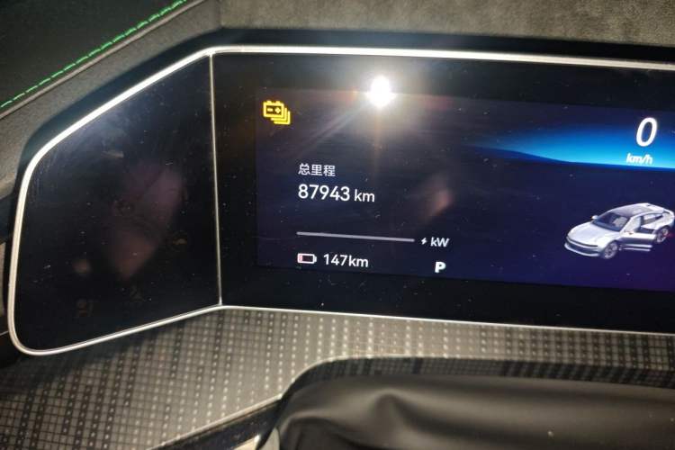 Used Zeekr 001 2021 Ultra-Long Range Single-Motor WE Edition Odometer Close Up