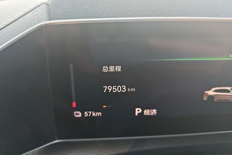 Used Zeekr 001 2021 Long-Range Dual-Motor WE Edition Odometer Close Up