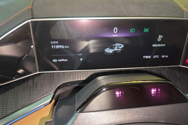 Used Zeekr 001 2021 Ultra-Long Range Dual-Motor YOU Version Instrument Cluster