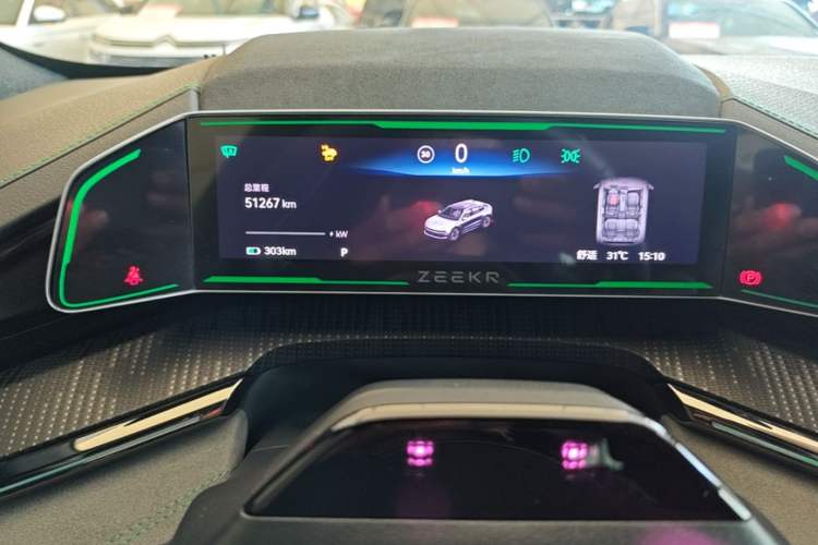 Used Zeekr 001 2021 Ultra-Long Range Dual-Motor YOU Version Instrument Cluster