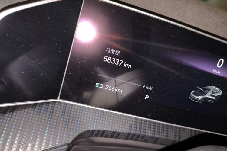 Used Zeekr 001 2021 Ultra-Long Range Single-Motor WE Edition Odometer Close Up