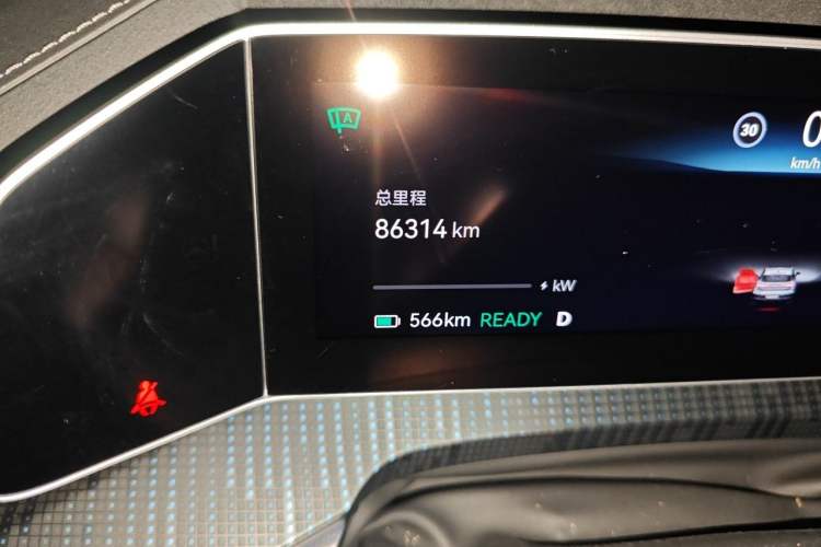 Used Zeekr 001 2021 Ultra-Long Range Single-Motor WE Edition Odometer Close Up