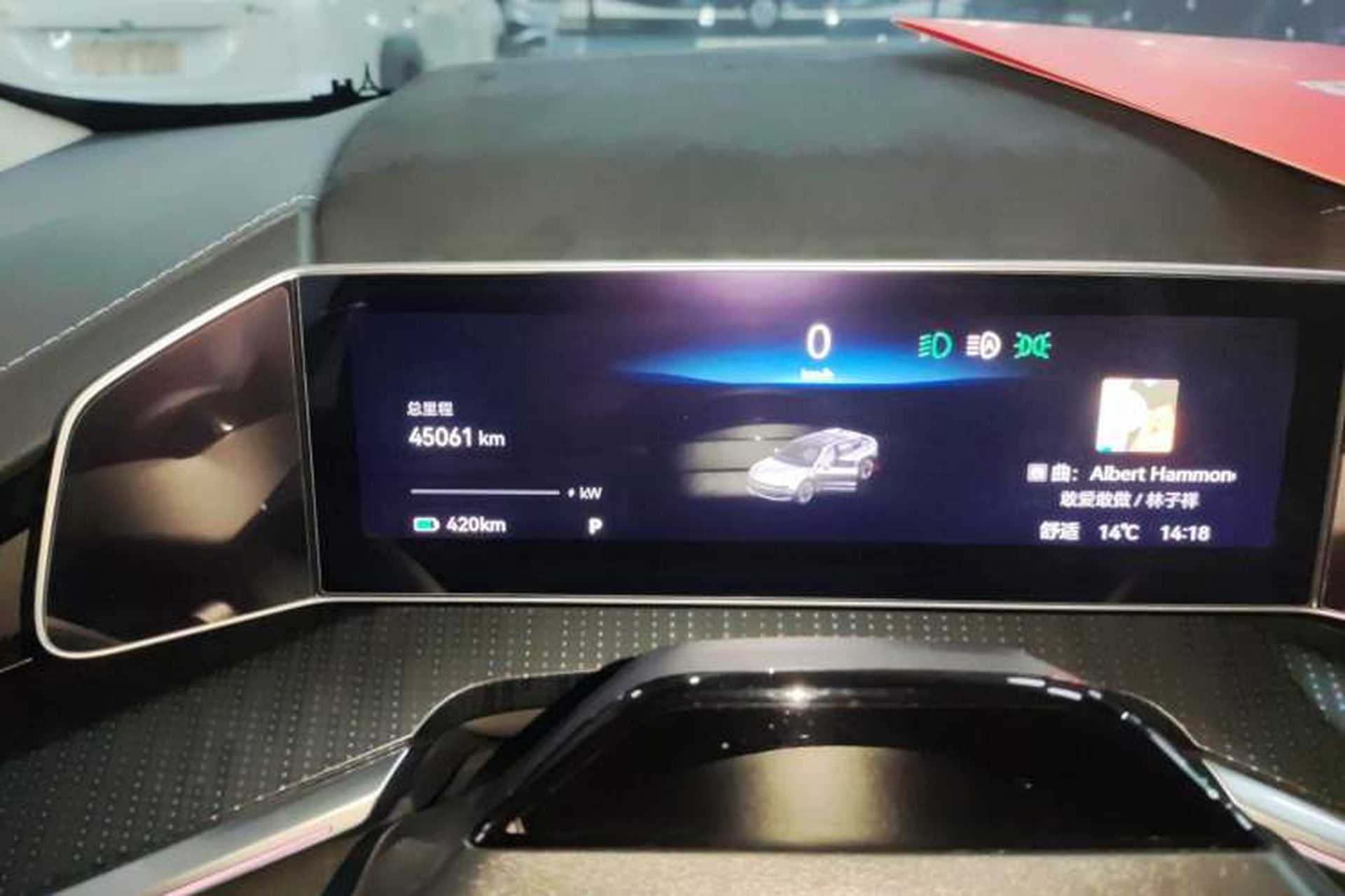Used Zeekr 001 2022 Long-Range Dual-Motor WE Edition Instrument Cluster