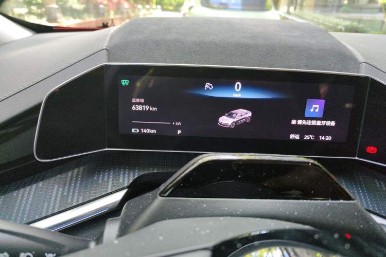 Used Zeekr 001 2022 Long-Range Dual-Motor WE Edition Odometer Close Up