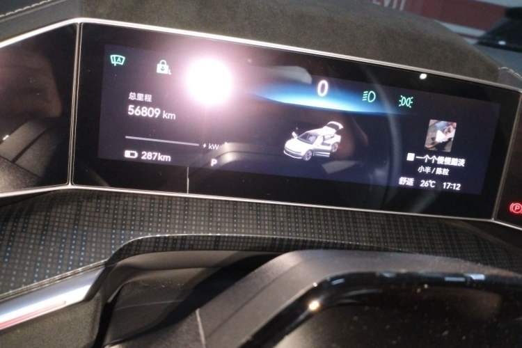 Used Zeekr 001 2022 Ultra-Long Range Single-Motor WE Version Odometer Close Up