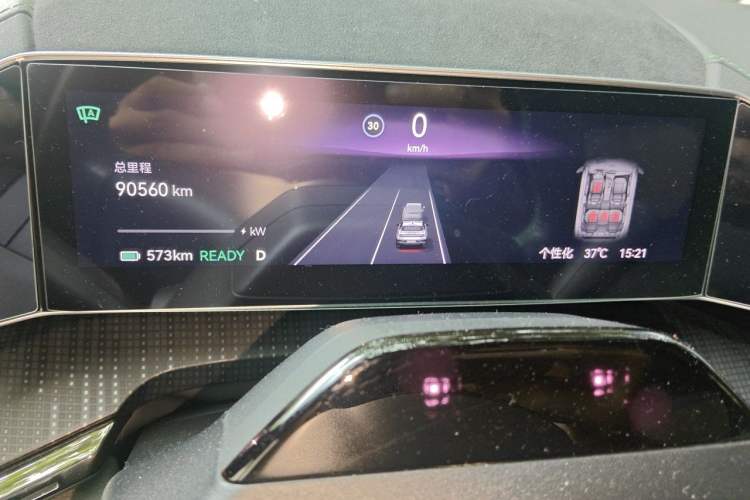 Used Zeekr 001 2022 Ultra-Long Range Dual-Motor YOU Version Odometer Close Up