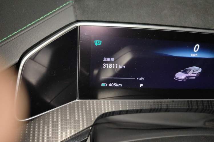 Used Zeekr 001 2022 Ultra-Long Range Dual-Motor ME Version Odometer Close Up