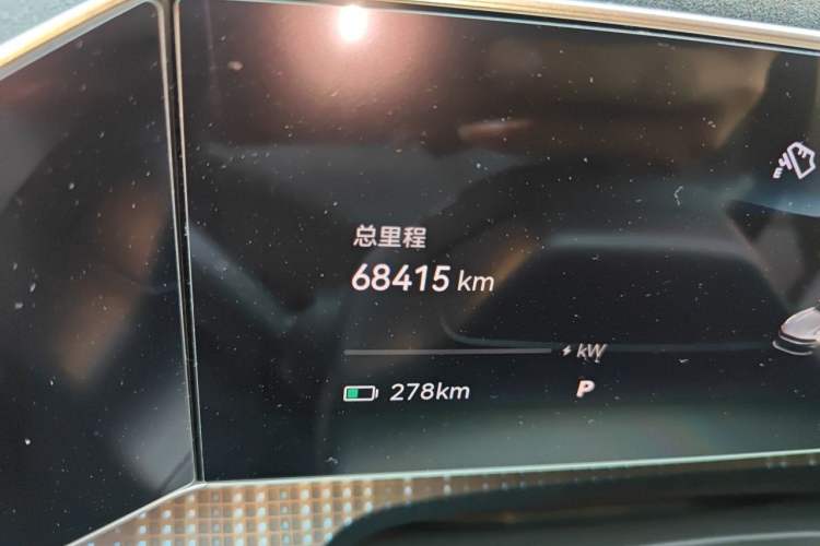 Used Zeekr 001 2022 Ultra-Long Range Single-Motor WE Version Odometer Close Up