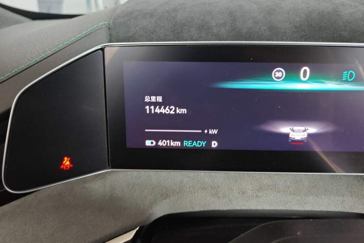 Used Zeekr 001 2022 Ultra-Long Range Single-Motor WE Version Odometer Close Up