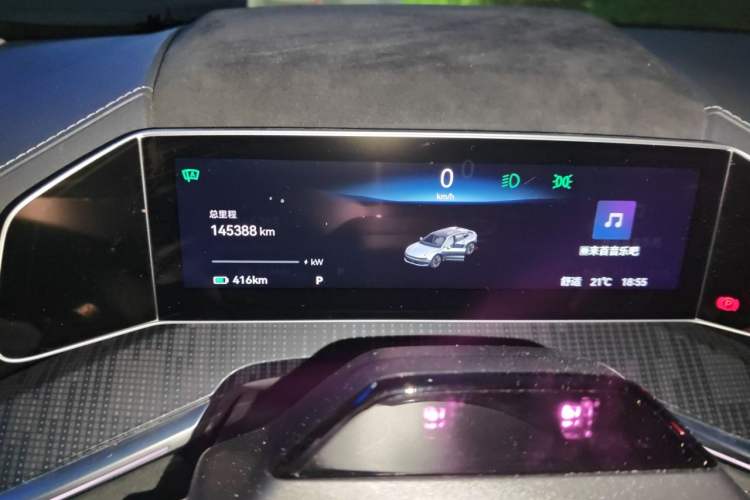 Used Zeekr 001 2022 Long-Range Dual-Motor WE Edition Odometer Close Up