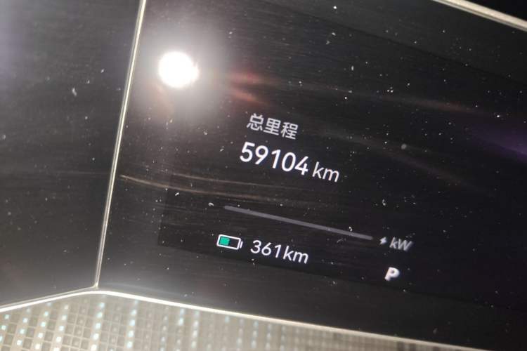 Used Zeekr 001 2022 Ultra-Long Range Single-Motor WE Version Odometer Close Up