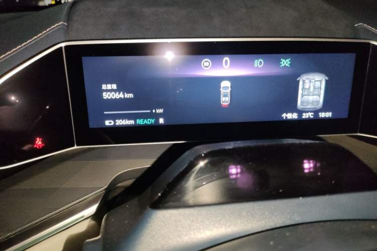 Used Zeekr 001 2022 Ultra-Long Range Dual-Motor YOU Version Instrument Cluster