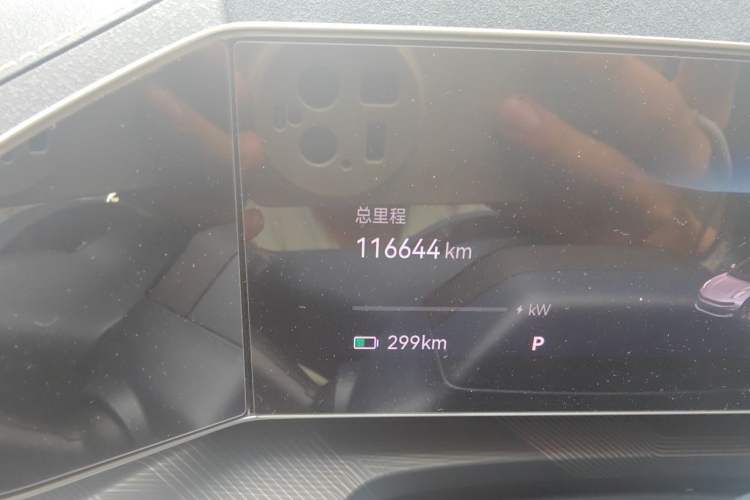 Used Zeekr 001 2022 Ultra-Long Range Single-Motor WE Version Odometer Close Up