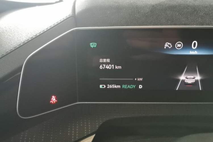 Used Zeekr 001 2023 WE Edition 100 kWh Odometer Close Up