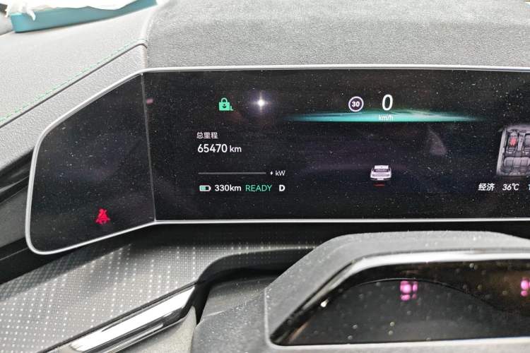 Used Zeekr 001 2023 WE Edition 86 kWh Odometer Close Up