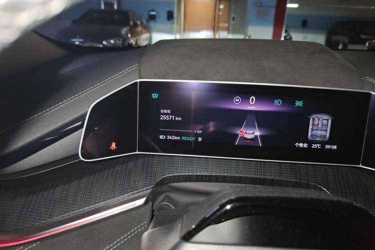 Used Zeekr 001 2023 WE Edition 100 kWh Odometer Close Up