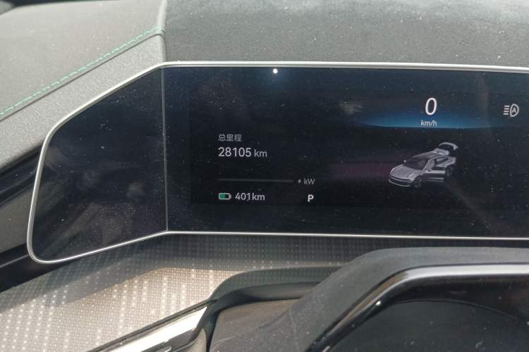 Used Zeekr 001 2023 WE Edition 86 kWh Odometer Close Up