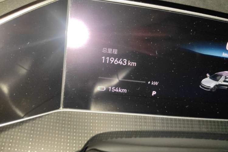 Used Zeekr 001 2023 WE Edition 86 kWh Odometer Close Up