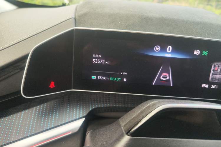 Used Zeekr 001 2023 YOU Edition 100 kWh Odometer Close Up
