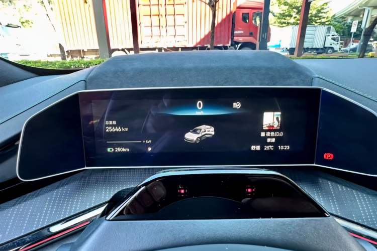 Used Zeekr 001 2023 WE Edition 100 kWh Odometer Close Up
