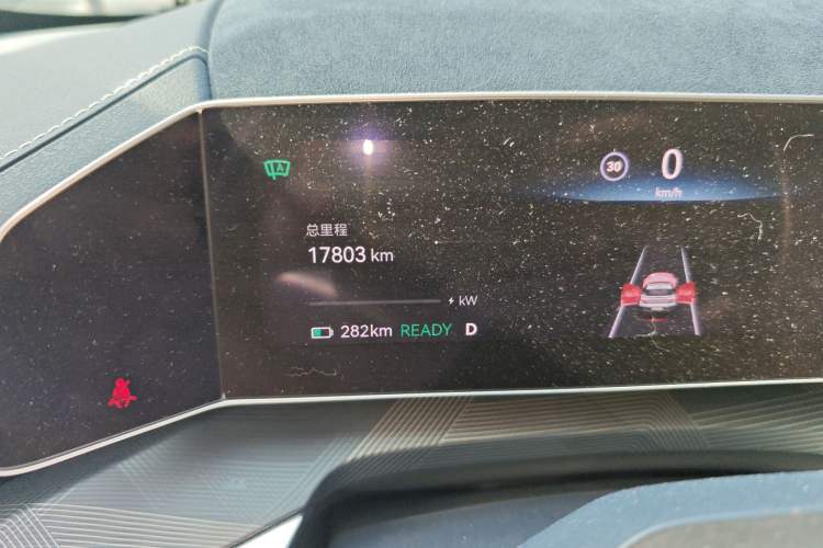 Used Zeekr 001 2023 WE Edition 100 kWh Odometer Close Up