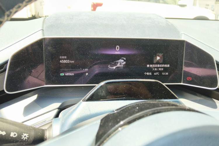 Used Zeekr 001 2023 WE Edition 86 kWh Odometer Close Up