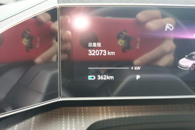 Used Zeekr 001 2023 WE Edition 100 kWh Odometer Close Up