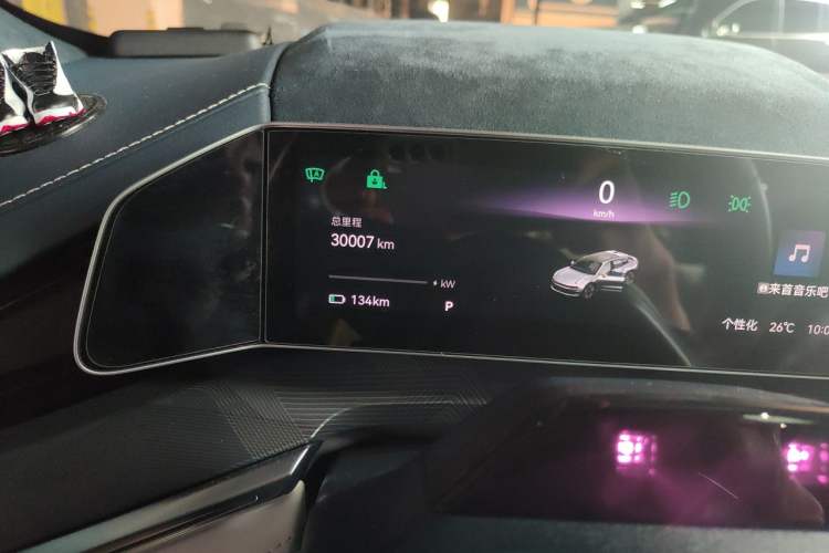 Used Zeekr 001 2023 YOU Edition 100 kWh Odometer Close Up