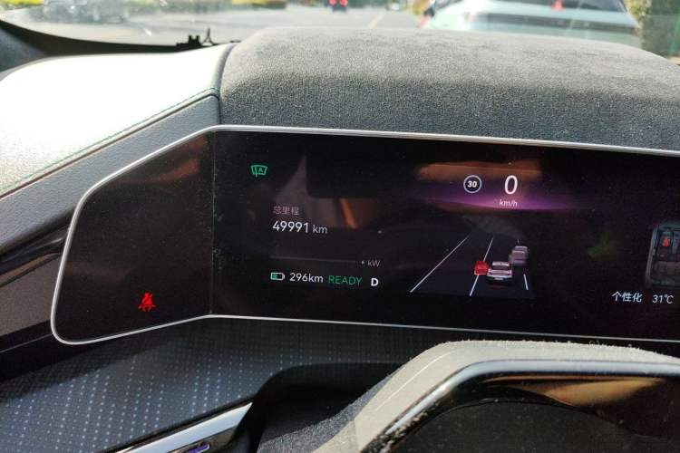Used Zeekr 001 2023 WE Edition 100 kWh Odometer Close Up