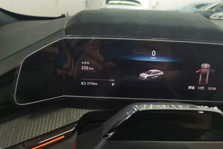 Used Zeekr 001 2023 WE Edition 100 kWh Odometer Close Up