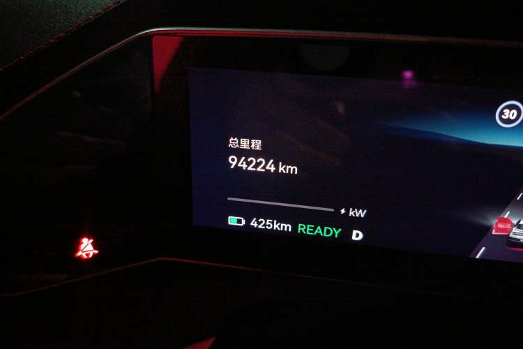 Used Zeekr 001 2023 WE Edition 100 kWh Odometer Close Up