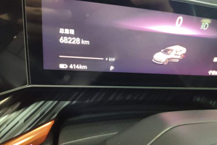 Used Zeekr 001 2023 YOU Edition 100 kWh Odometer Close Up