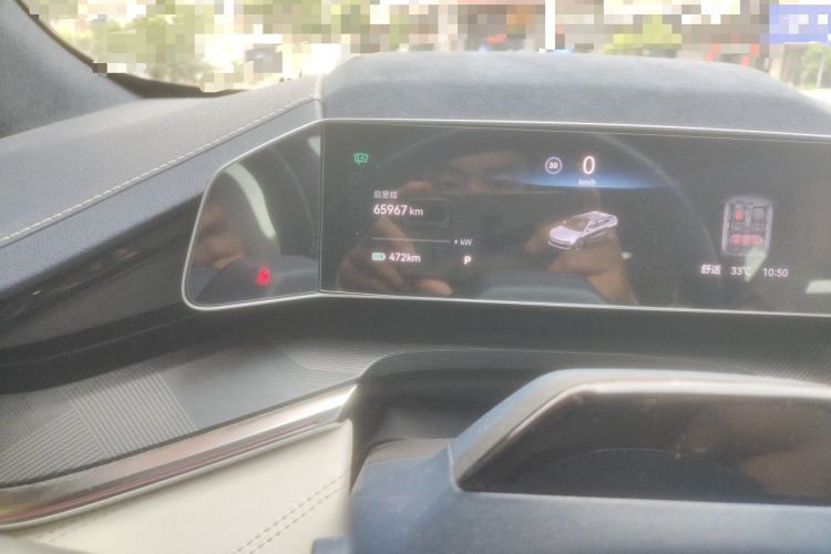 Used Zeekr 001 2023 WE Edition 100 kWh Odometer Close Up