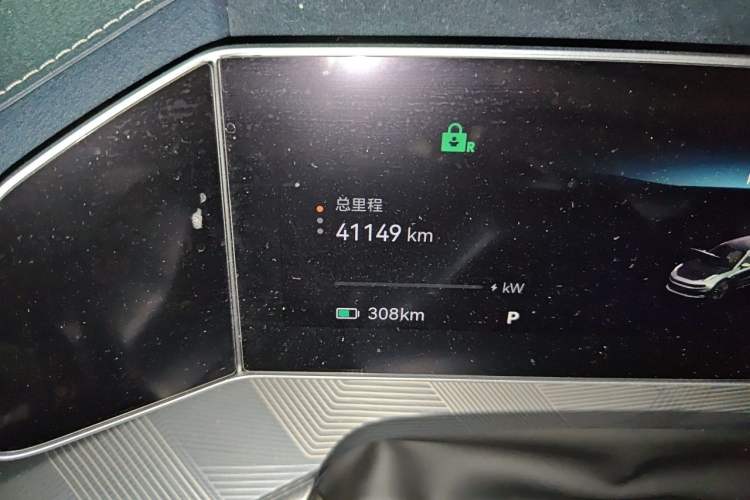Used Zeekr 001 2023 ME Edition 100 kWh Odometer Close Up