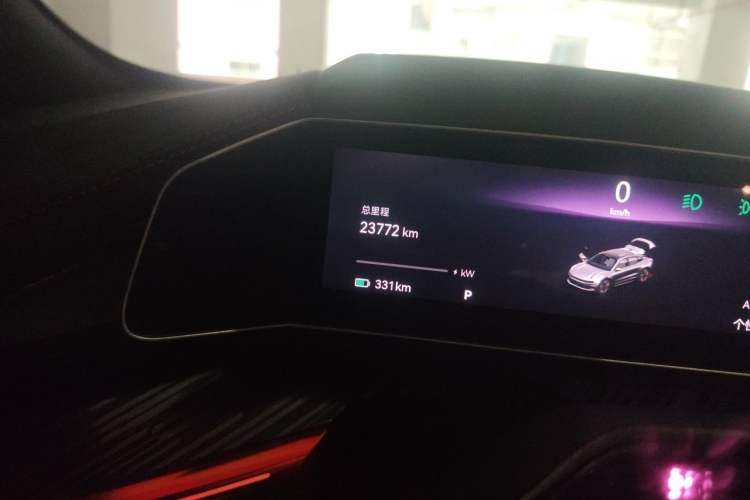 Used Zeekr 001 2023 YOU Edition 100 kWh Odometer Close Up