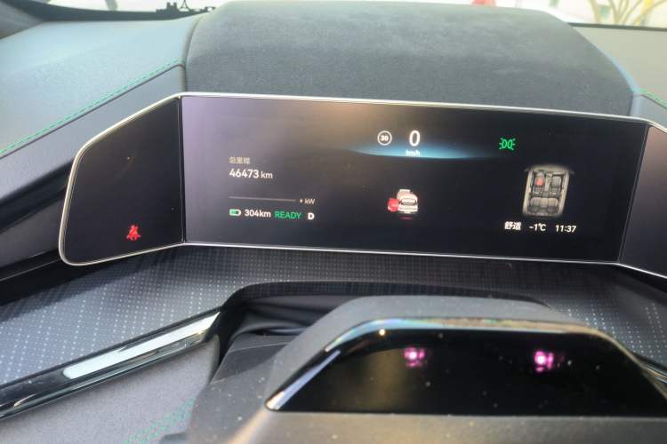 Used Zeekr 001 2023 WE Edition 100 kWh Odometer Close Up