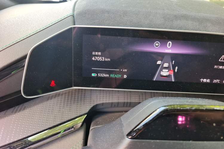 Used Zeekr 001 2023 WE Edition 100 kWh Odometer Close Up