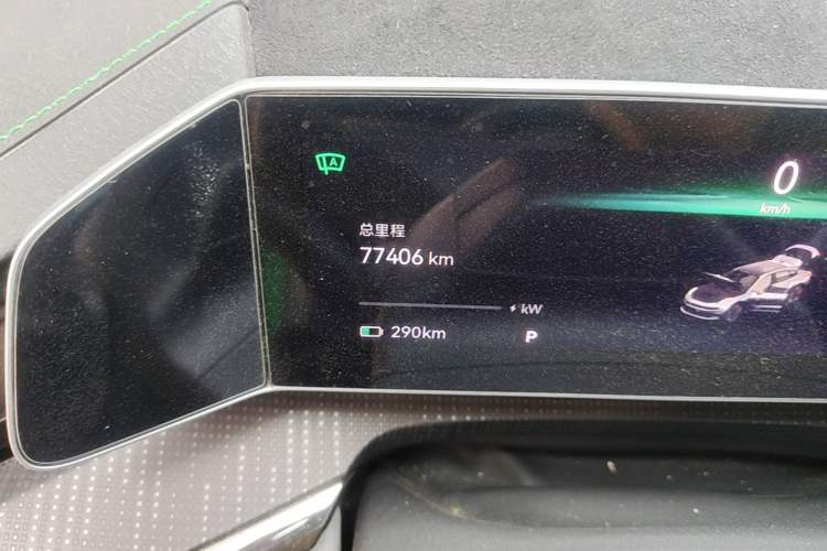 Used Zeekr 001 2023 WE Edition 100 kWh Odometer Close Up
