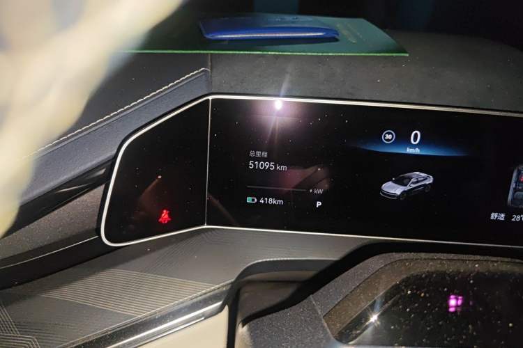 Used Zeekr 001 2023 WE Edition 100 kWh Odometer Close Up