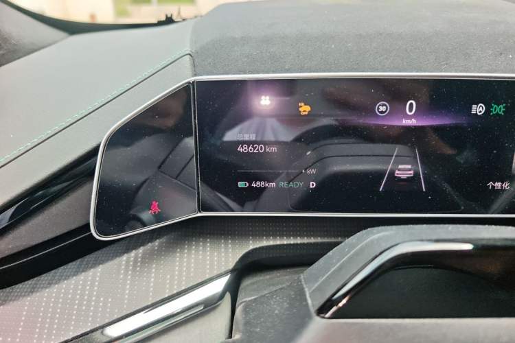 Used Zeekr 001 2023 WE Edition 100 kWh Odometer Close Up