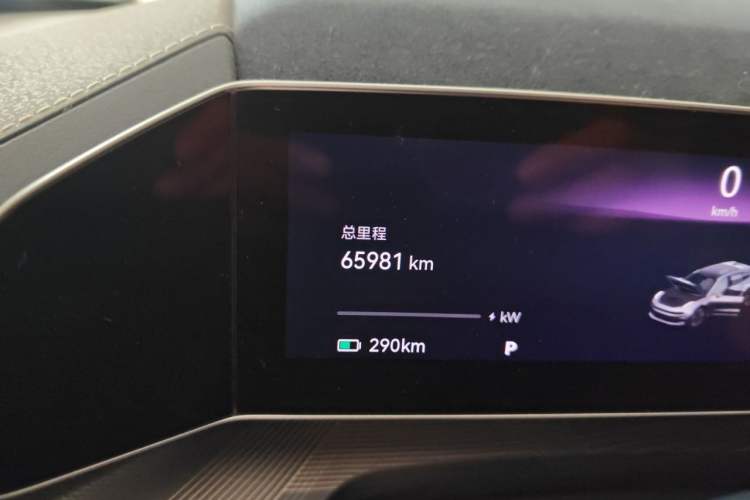 Used Zeekr 001 2023 WE Edition 86 kWh Odometer Close Up