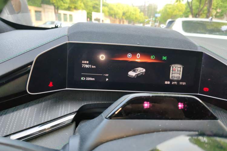 Used Zeekr 001 2023 WE Edition 100 kWh Odometer Close Up