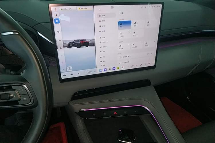 Used Zeekr 001 2024 WE Edition 100 kWh Rear-Drive Audio And AC Panel