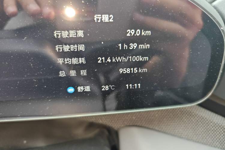 Used Zeekr 001 2024 WE Edition 100 kWh Rear-Drive Odometer Close Up