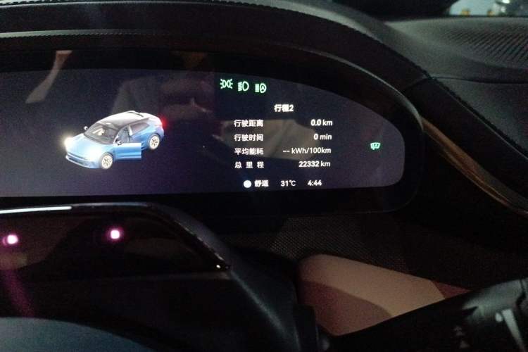 Used Zeekr 001 2024 YOU Edition 100 kWh All-Wheel Drive Odometer Close Up