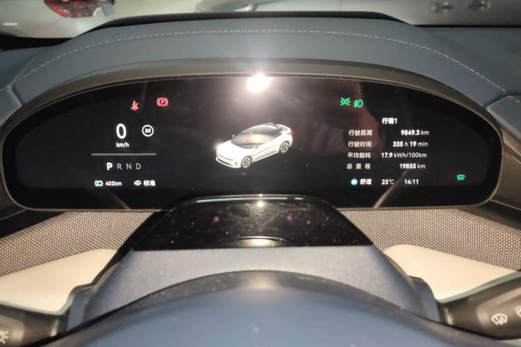 Used Zeekr 001 2024 YOU Edition 100 kWh All-Wheel Drive Odometer Close Up