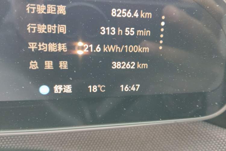 Used Zeekr 001 2024 YOU Edition 100 kWh All-Wheel Drive Odometer Close Up